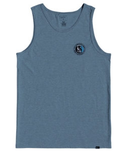 Quiksilver Mellow Phonic Kids Tank - Captain Blue Heather