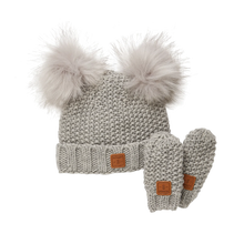 Load image into Gallery viewer, Kombi Adorable Knit Toque and Mittens Set - Infant
