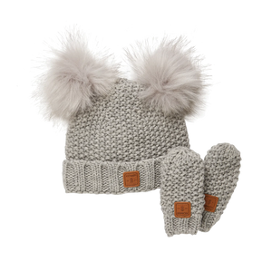 Kombi Adorable Knit Toque and Mittens Set - Infant