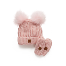 Load image into Gallery viewer, Kombi Adorable Knit Toque and Mittens Set - Infant
