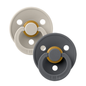 BIBS Natural Rubber Anatomical Pacifier - 2 Pack