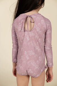 Current Tyed The "Ava" Ruffle Rashguard Suit