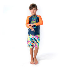 Load image into Gallery viewer, Appaman Boys Long Sleeve Rashguard - Navy Gametime
