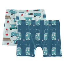 Load image into Gallery viewer, KicKee Pants Boxer Briefs Set - Fresh Air Camping &amp; Twilight Fireflies
