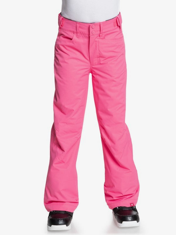 Roxy Girls Backyard Snow Pants - Shocking Pink