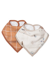 Loulou Lollipop Muslin Bandana Bib Set