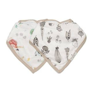 Loulou Lollipop Muslin Bandana Bib Set