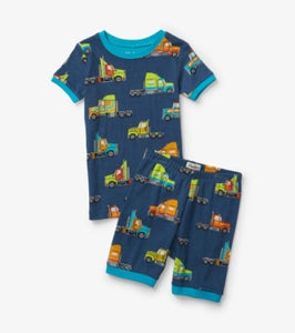 Hatley Boys Big Rigs Short Pajama Set