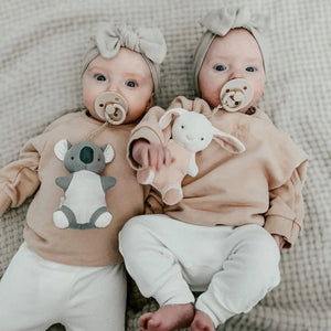 Itzy Ritzy Bitzy Pal - Natural Rubber Pacifier & Stuffed Animal