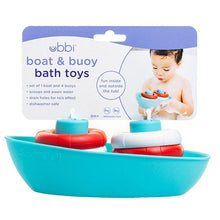 Load image into Gallery viewer, Ubbi Boat And Buoys Bath Toys
