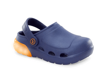 Load image into Gallery viewer, Stride Rite Bray Clog - Navy/Orange
