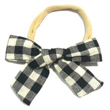 Load image into Gallery viewer, Baby Wisp Headband - Hand Tied Bow

