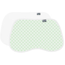 Load image into Gallery viewer, Kushies Flannel Contoured Burp Pads - 2 Pack
