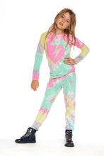Load image into Gallery viewer, Chaser Girls Tie Dye Heart Pants
