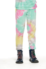 Load image into Gallery viewer, Chaser Girls Tie Dye Heart Pants
