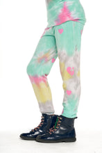 Load image into Gallery viewer, Chaser Girls Tie Dye Heart Pants
