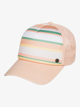 Load image into Gallery viewer, Roxy California Electric Trucker Hat - Turf Green Dreaming Stripes
