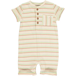 Me & Henry Baby Boys Camborne Henley Romper