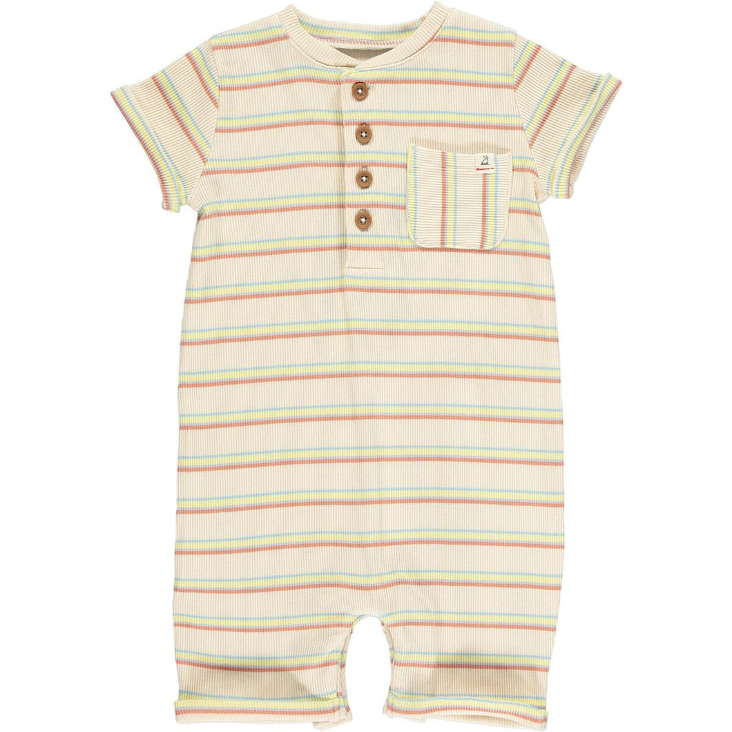 Me & Henry Baby Boys Camborne Henley Romper