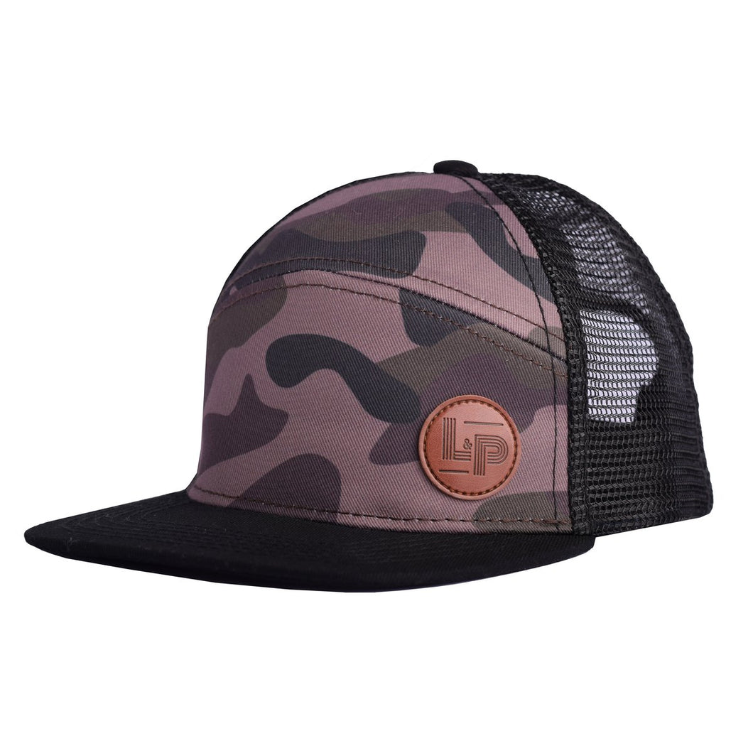 L&P Apparel Snapback Trucker Hat - Camo V1