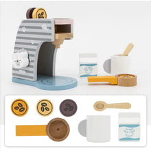Load image into Gallery viewer, Viga PolarB Toys Wooden Coffee Machine Set
