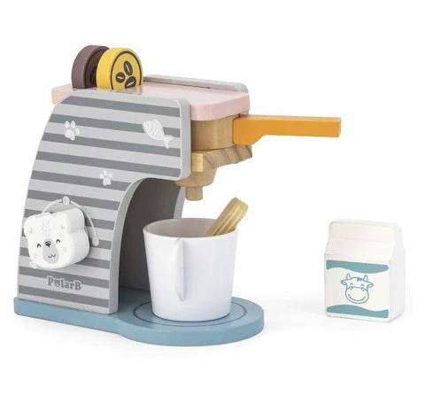 Viga PolarB Toys Wooden Coffee Machine Set