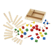 Load image into Gallery viewer, Melissa &amp; Doug Wooden Construction Building Set in a Box
