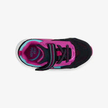 Load image into Gallery viewer, Stride Rite Girls Light-Up Zips Cosmic Sneaker - Black Multi
