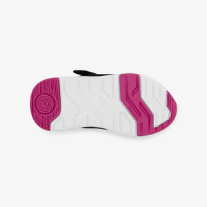 Stride Rite Girls Light-Up Zips Cosmic Sneaker - Black Multi