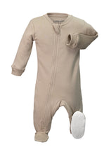 Load image into Gallery viewer, ZippyJamz Baby Cozy Mocha Footie Sleeper
