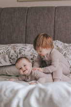 Load image into Gallery viewer, ZippyJamz Baby Cozy Mocha Footie Sleeper
