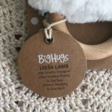 Load image into Gallery viewer, O.B. Designs Dingaring Leesa Lamb Wooden Teether
