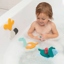Load image into Gallery viewer, Quut Dino World Soft Foam Bath Puzzle
