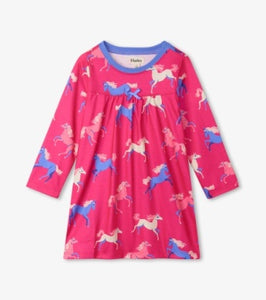 Hatley Girls Dreamland Horses Long Sleeve Nightdress