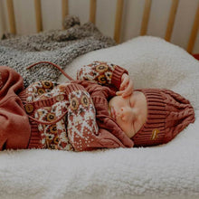 Load image into Gallery viewer, Souris Mini Baby Boys Jacquard Brown Knit Cardigan
