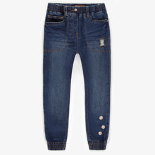 Load image into Gallery viewer, Souris Mini Girls Narrow Cut Stretch Denim Jogger
