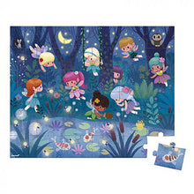 Load image into Gallery viewer, Janod Fairies &amp; Waterlilies Puzzle - 36 PCS
