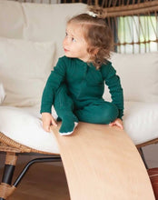 Load image into Gallery viewer, ZippyJamz Forest Calm Footed Zipper Sleeper
