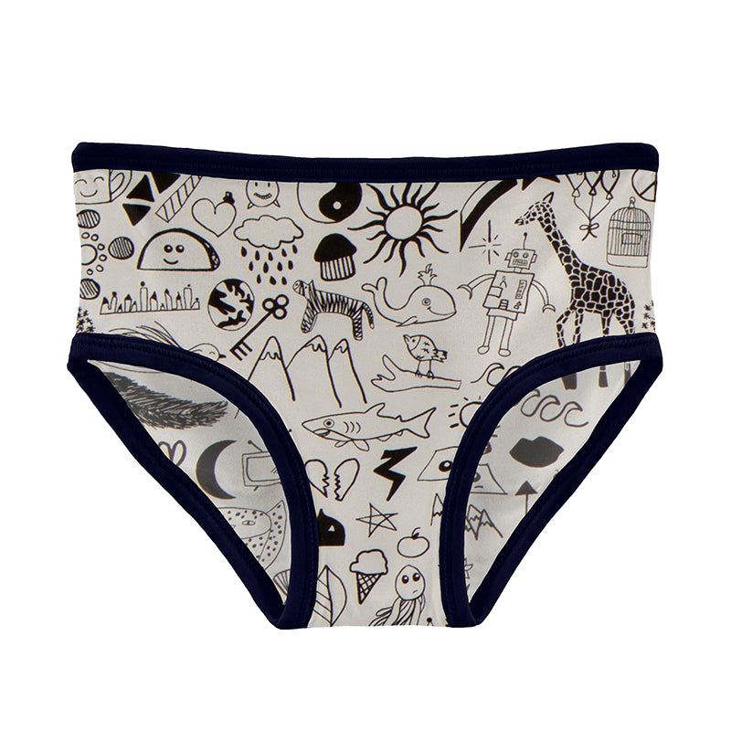 Kickee Pants Print Underwear - Doodles