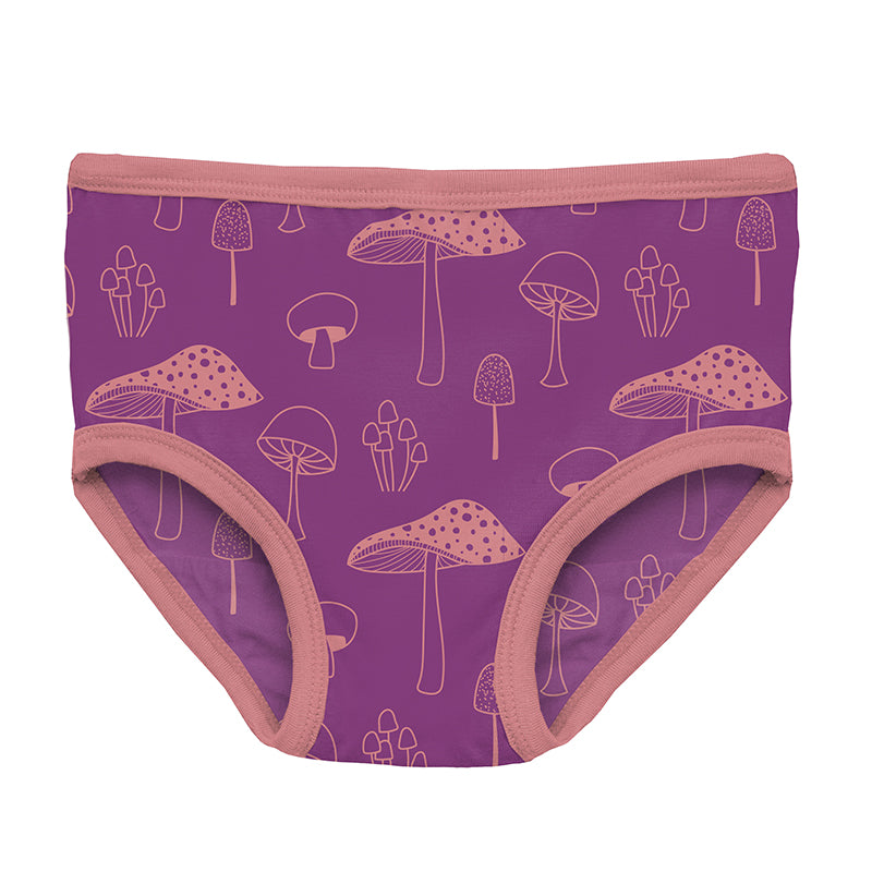 Kickee Pants Girls Print Underwear - Starfish Mushrooms