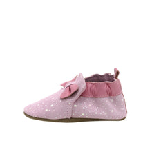 Load image into Gallery viewer, Robeez Soft Soles - Glitz Bow Pink Suede
