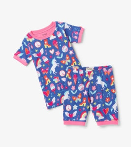 Hatley Girls Groove Doodle Short Pajama Set