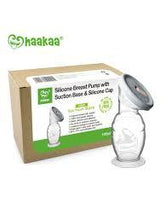 Load image into Gallery viewer, Haakaa Silicone Breast Pump with Suction Base &amp; Silicone Cap Combo 100 ml
