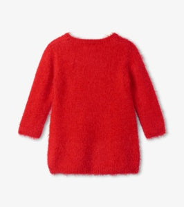 Hatley Baby Girl Holideer Fuzzy Sweater Dress