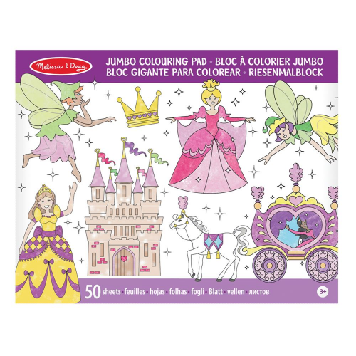 Melissa & Doug Jumbo Colouring Pad - Princess & Fairy