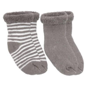 Kushies Newborn Socks- Grey
