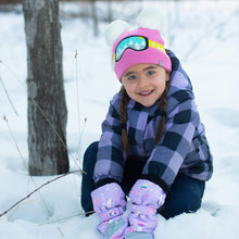 Load image into Gallery viewer, Flap Jack Kids Knitted Toque Ski Googles Med/Lrg (2-6Y)
