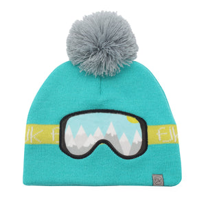 Flap Jack Kids Knitted Toque Ski Googles Med/Lrg (2-6Y)