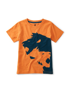Tea Collection Boys Leao Graphic Tee - Pumpkin