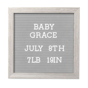 Pearhead Letterboard Set - Light Grey